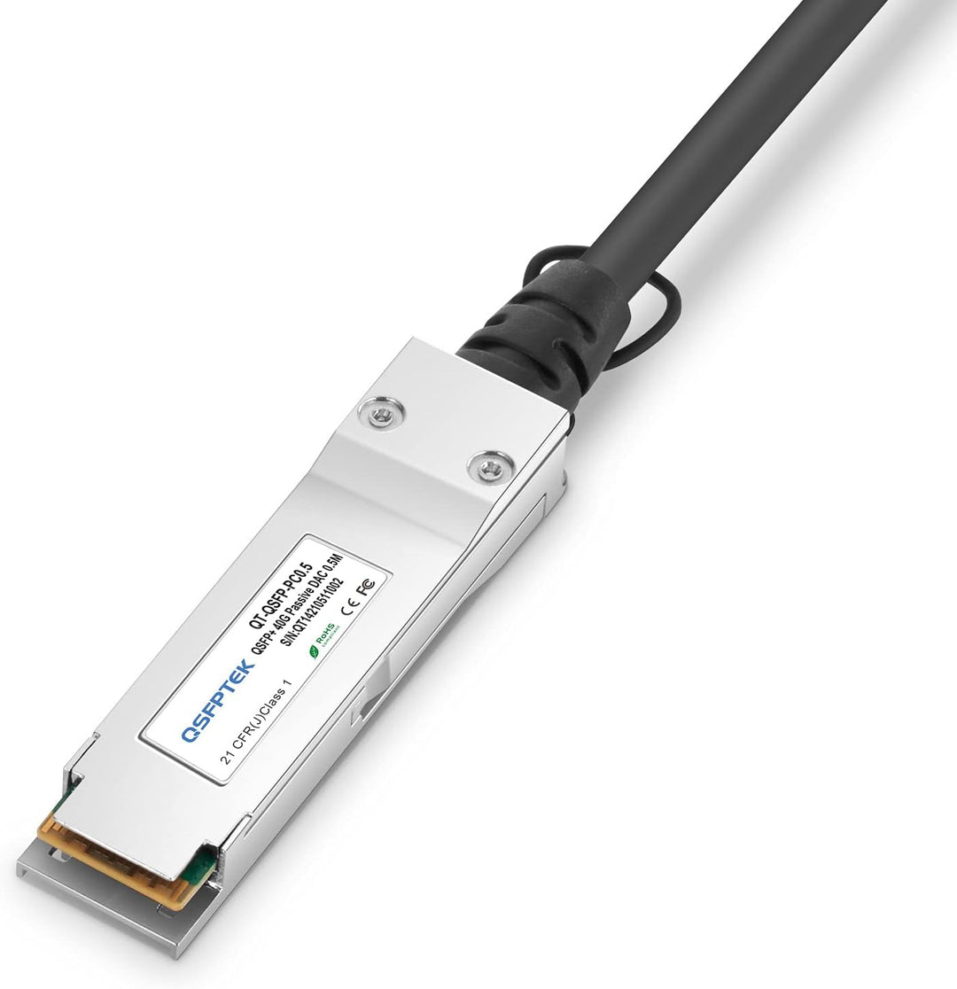 40G QSFP DAC, 0,5 m Passives Direktanschlusskupfer-Twinax-Kabel, kompatibel mit Cisco QSFP-H40G-CU50