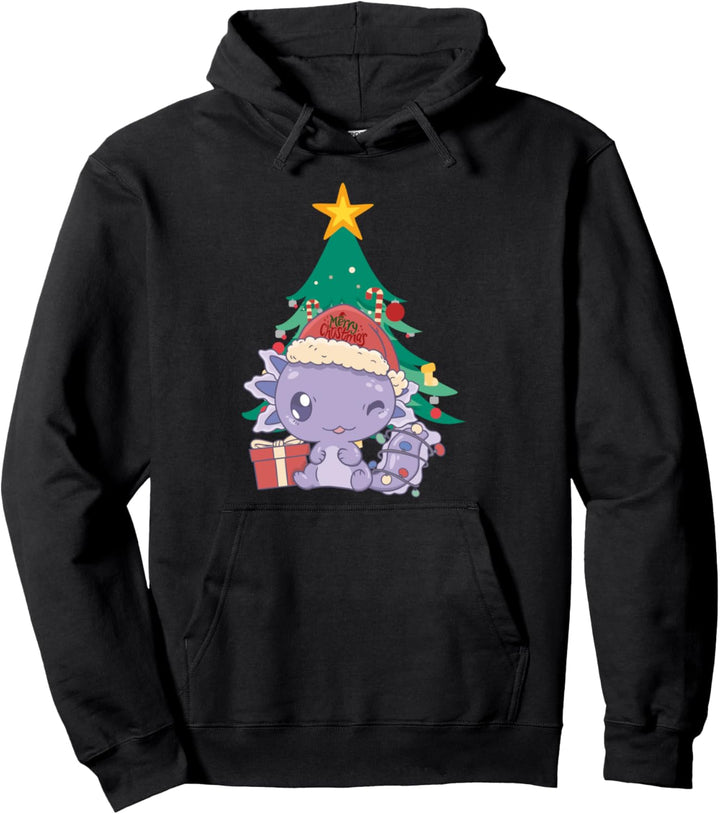 Christmas Weihnachten lustiges Axolotl Pullover Hoodie