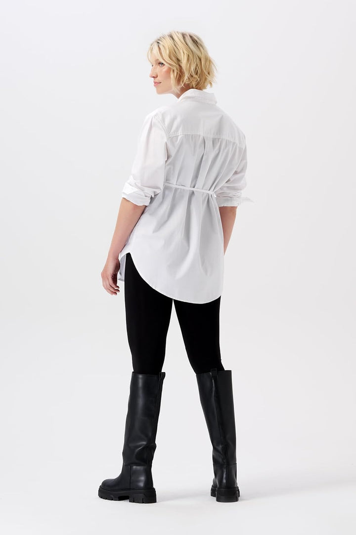 Noppies Damen Arles Nursing Blouse Ls Bluse S Optical White, S Optical White