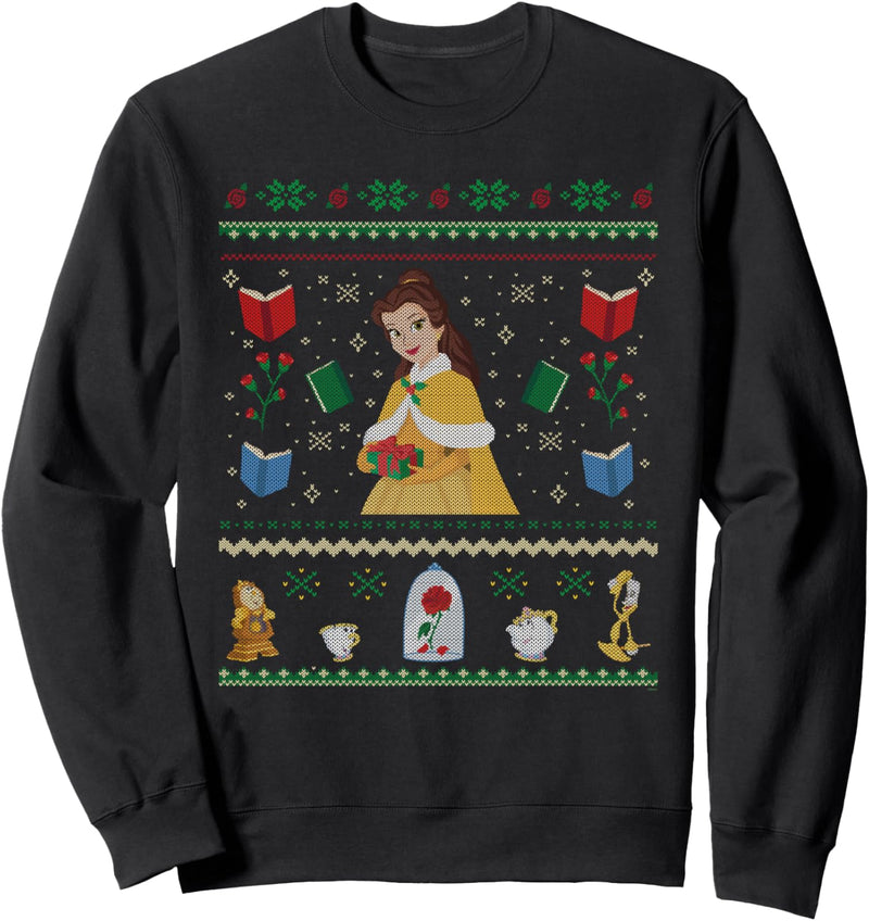 Disney Princess Beauty and the Beast Belle Christmas Sweater Sweatshirt