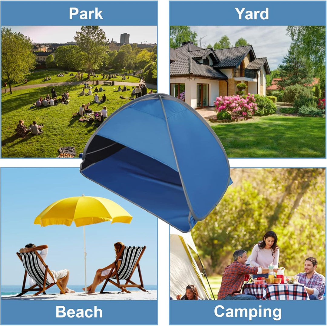 Pop Up Sonnenzelt, Mini Strand Sonnenschutz Gesicht Kopf Schatten Schutz Zelt für Outdoor Picknick C