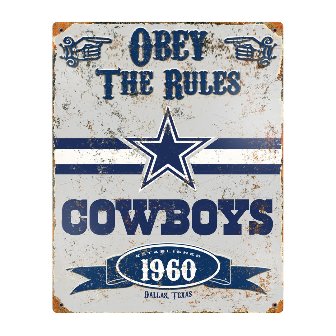 Party Animal NFL geprägte Metallschilder im Vintage-Stil Dallas Cowboys, Dallas Cowboys