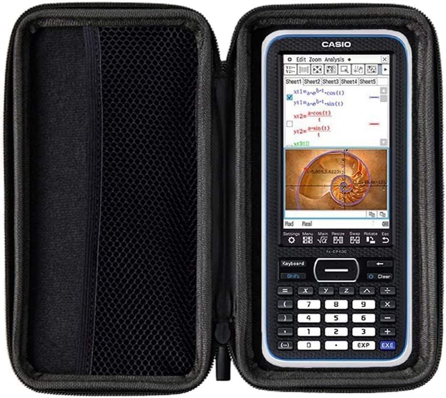 Casio FX CP 400 Grafikrechner (Classpad II) + WYNGS Schutztasche mit Schutztasche, mit Schutztasche