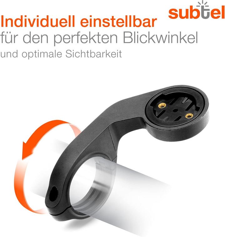 subtel Fahrradhalterung – Lenkerhalter für Navi, GPS & Fahrradcomputer – kompatibel mit Garmin Edge