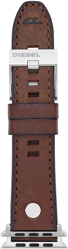 Diesel Lederarmband für Herren für Apple Watch®, 42 mm, 44 mm und 45 mm, Braun