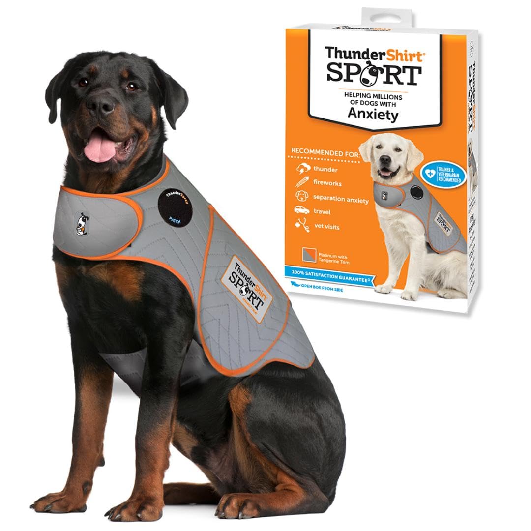 Thundershirt Dogs Clothing Thundershirt Dog Anxiety Jacket, Platinum, L US Platin L, Platin L