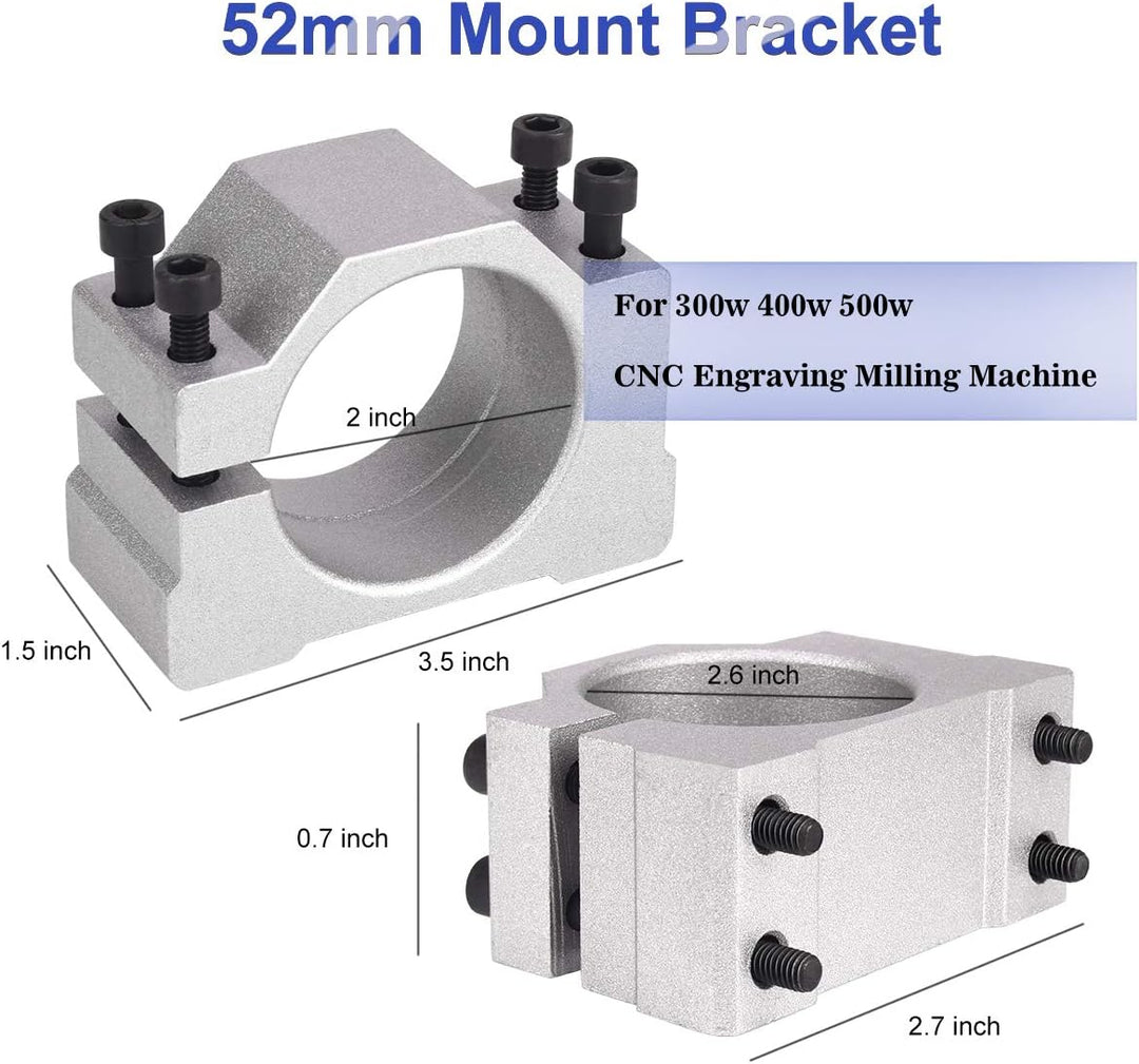 500W Luftgekühlten 0.5kw Mini Spindle Motor + 220V MACH3 Geschwindigkeit Power Converter + 52mm Clam