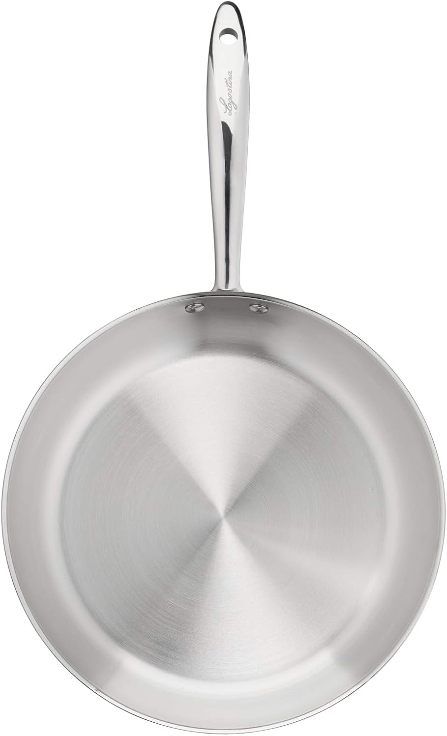 Lagostina Accademia Lagofusion Tiefe Kasserolle aus Edelstahl 18/10 mit Langem Griff, 18 cm Ø, Topf