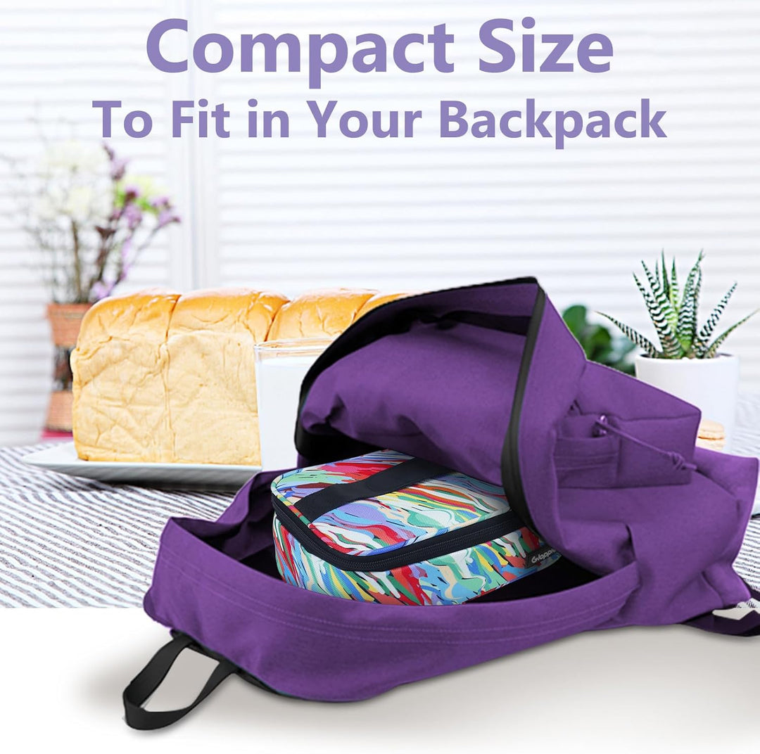 Gloppie Klein Kühltasche Leicht Lunch-Tasche für Lebensmitteltransport, Thermotasche Einkaufstasche