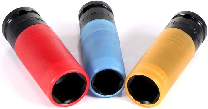 FACOM 1/2 Zoll Spezial-Impact Steckschlüssel Set - 3 Teilig (17-19-21 mm), 1 Stück, NSI.3L