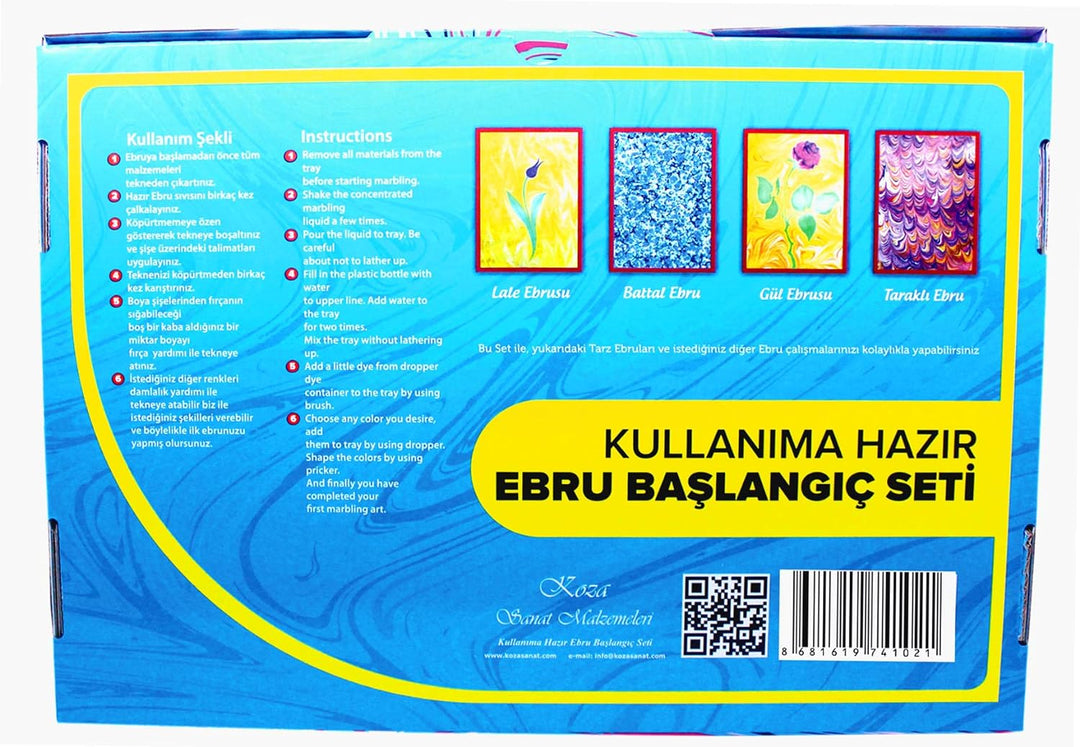 KozaSanat Koza Art Fertigmarine Set A4 8 Farben