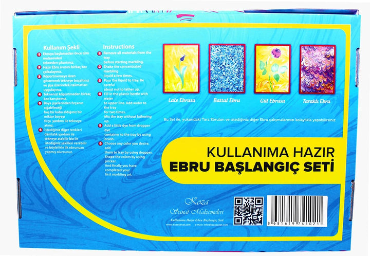 KozaSanat Koza Art Fertigmarine Set A4 8 Farben