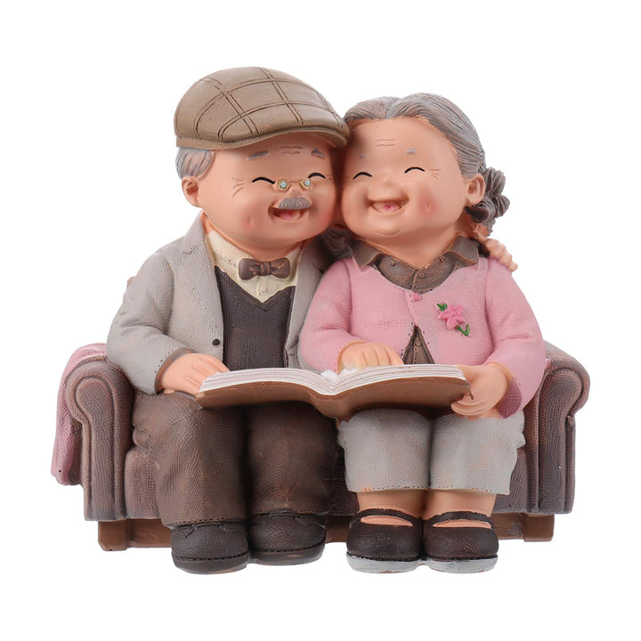 BESPORTBLE Miniatur Fee Garten Figuren Oma Opa Statue Kleine Feen Figuren Kuchen Figuren Älteres Paa