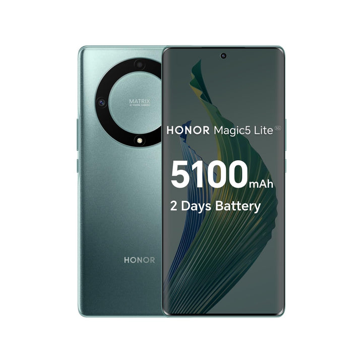 HONOR Magic 5 Lite 5G 256GB/8GB RAM Dual-SIM Emerald-Green Grün Magic5 Lite 5G 8+256, Grün Magic5 Li
