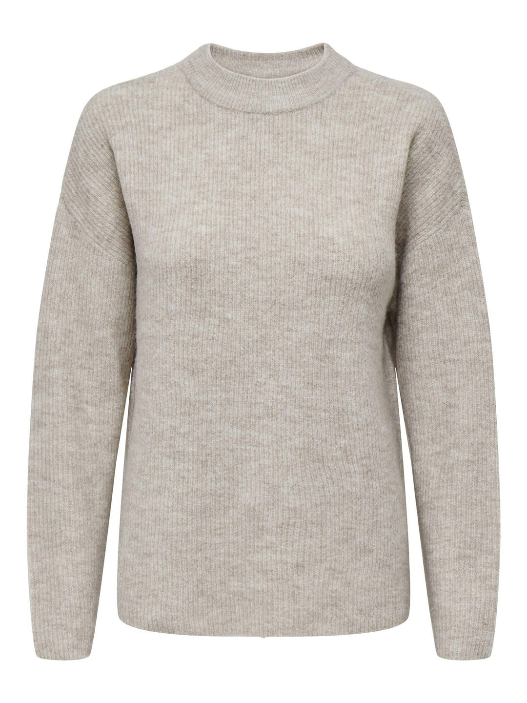 ONLY Female Strickpullover Normal geschnitten Rundhals Tief angesetzte Schulter Pullover L Pumice St