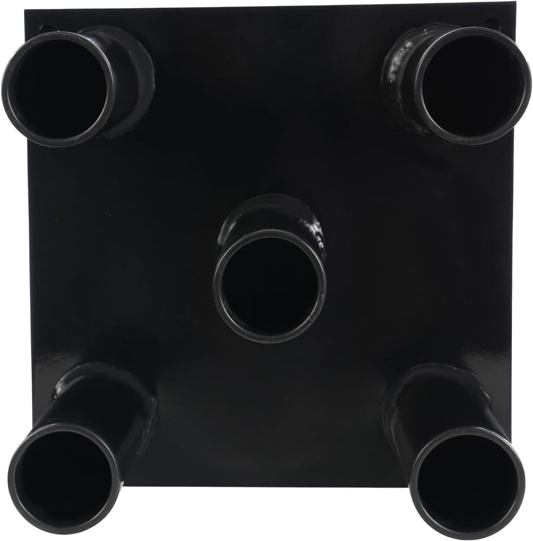Vertikaler Langhantelständer mit 5 Aufnahmen, Ø 2 Zoll, Stahl | Home Gym Bar Holder Stand, Hantelabl