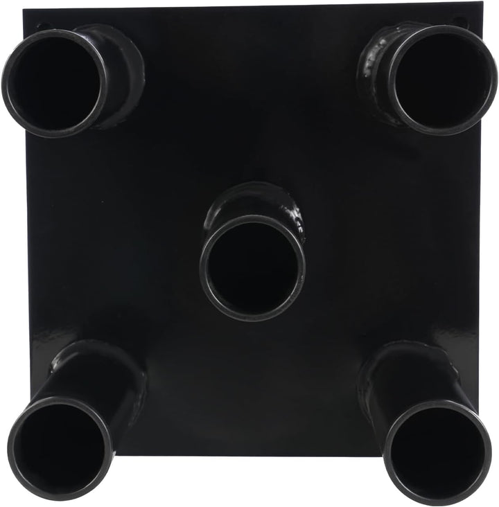 Vertikaler Langhantelständer mit 5 Aufnahmen, Ø 2 Zoll, Stahl | Home Gym Bar Holder Stand, Hantelabl