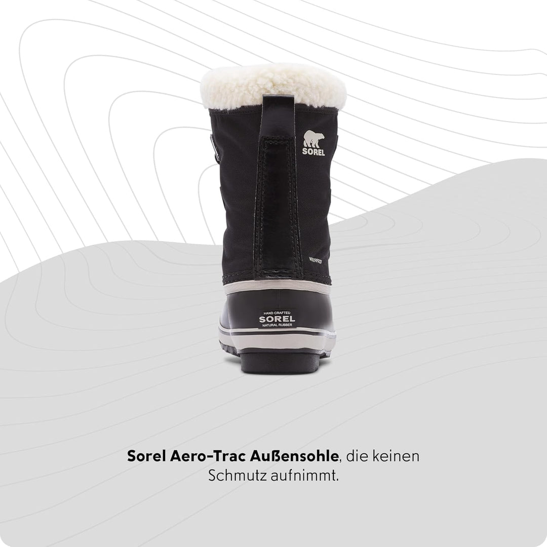 Sorel Unisex Kinder Yoot Pac Nylon Wp wasserdichte Schneestiefel, Black Youth Collection 2024