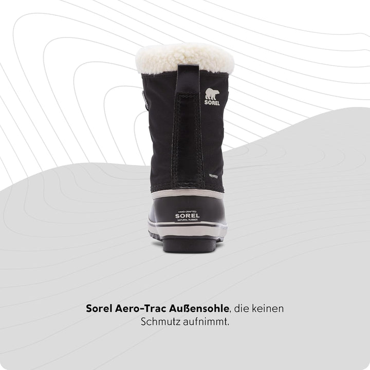 Sorel Unisex Kinder Yoot Pac Nylon Wp wasserdichte Schneestiefel, Black Youth Collection 2024
