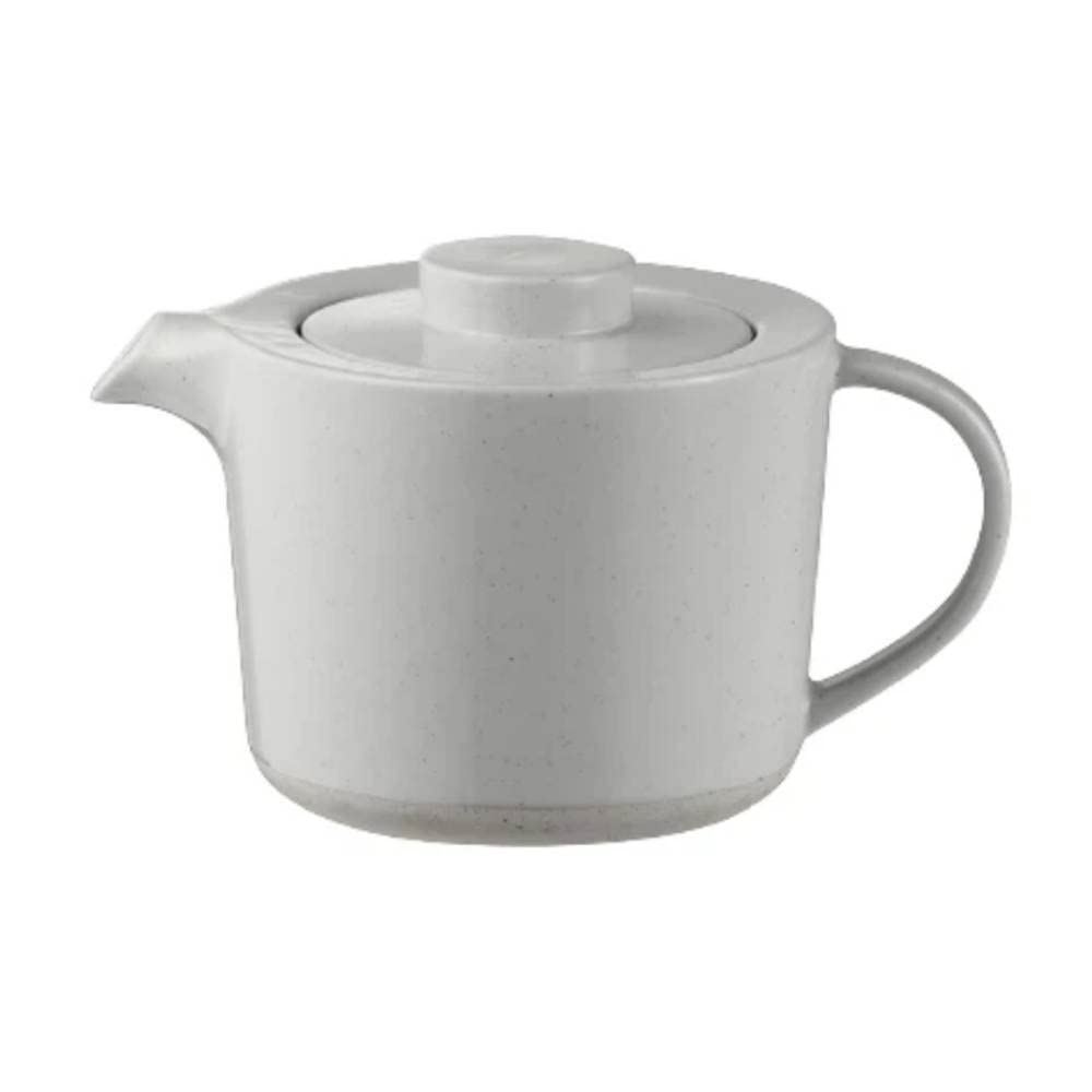 Blomus Teekanne Sablo, Teekessel, Behälter für Heissgetränke mit Filter, Steingut, Edelstahl, Cloud,