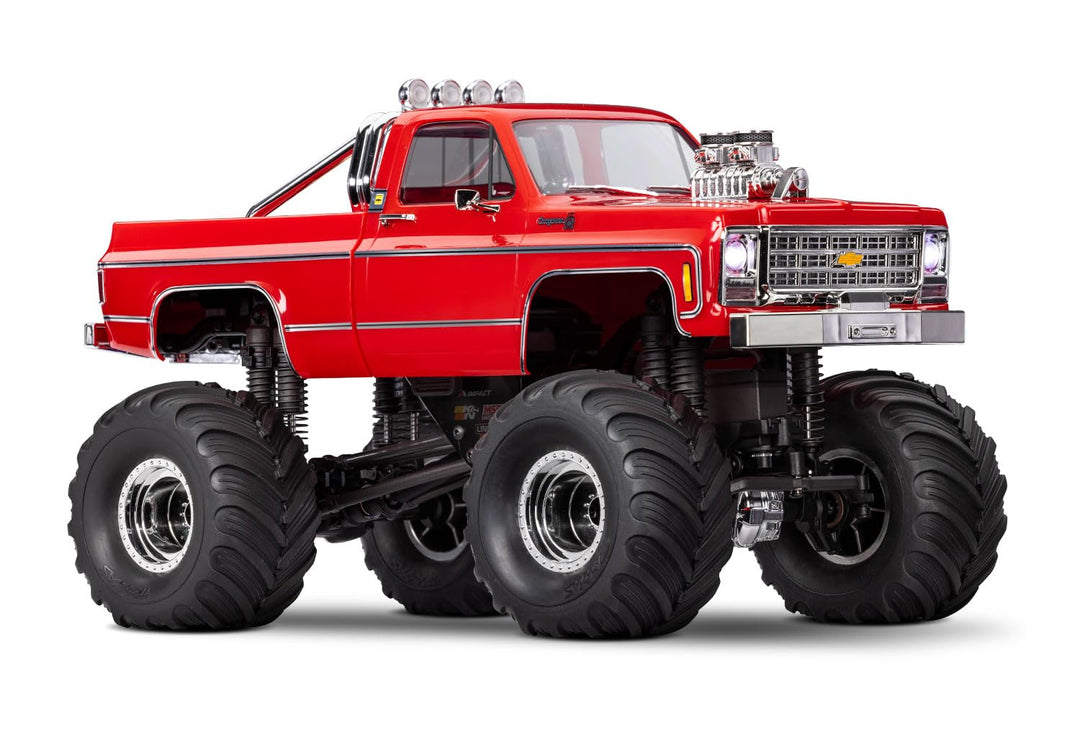 TRAXXAS TRX-4MT Chevy K10 rot 4x4 1/18 Monster-Truck RTR Brushed, mit Akku und USB Ladegerät
