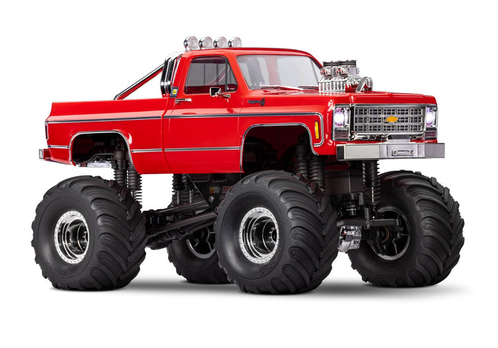 TRAXXAS TRX-4MT Chevy K10 rot 4x4 1/18 Monster-Truck RTR Brushed, mit Akku und USB Ladegerät