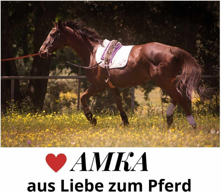 AMKA Doppellonge, schwarz Doppel Longe Longierleine 16 Meter