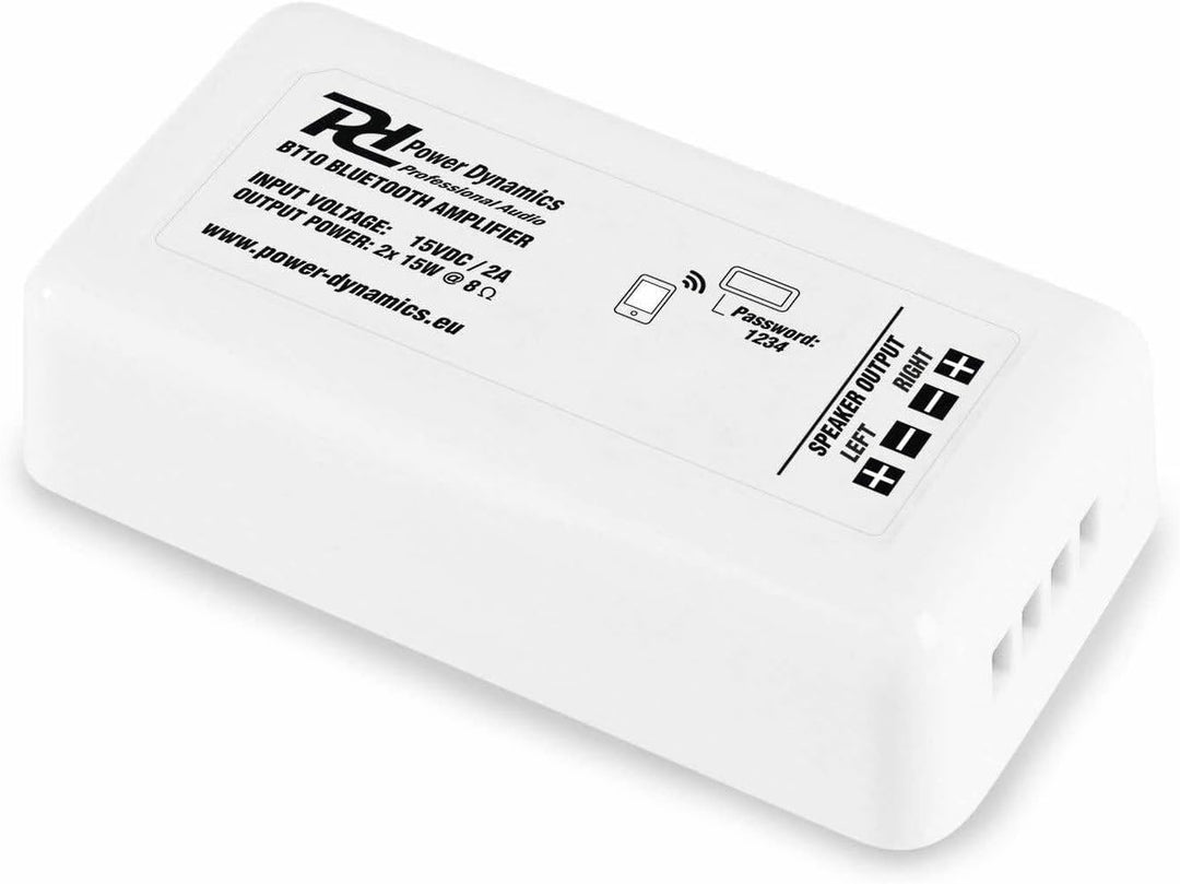 Power Dynamics BT10 Bluetooth-Einbauverstärker - 2X 15 W