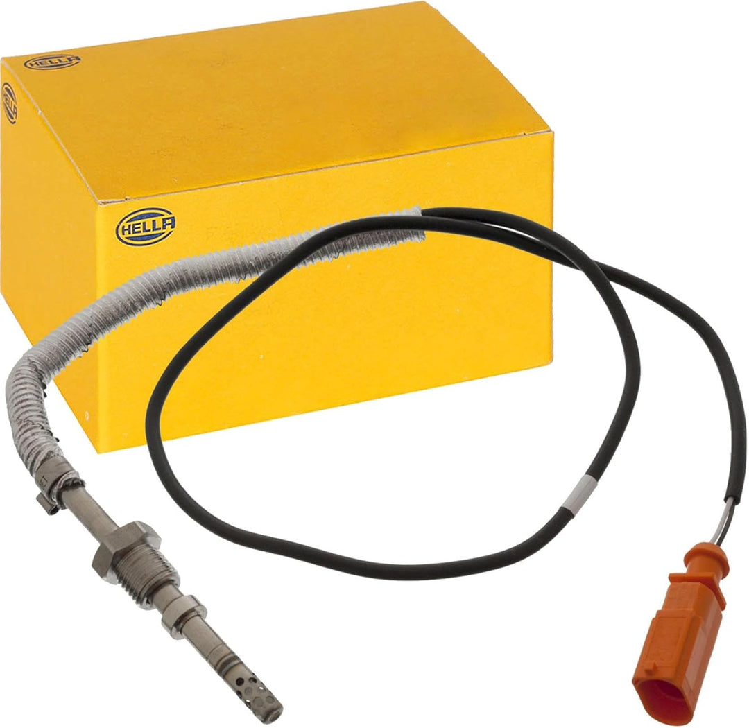 HELLA 6PT 014 494-051 Sensor, Abgastemperatur - 2-polig - geschraubt - Kabel: 580mm