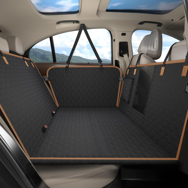 Hundedecke Auto Rücksitz, wasserdicht, Kratzfest Hunde-Autositz Rücksitz, für die meisten Autos, SUV