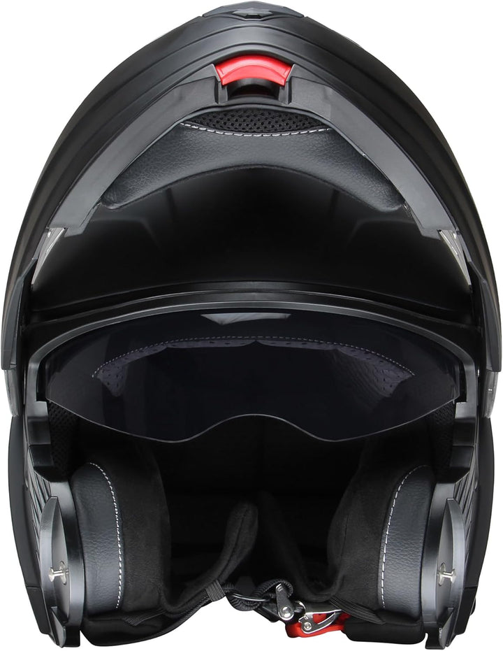 CMX Klapphelm matt schwarz mit getönten Ersatzvisier L