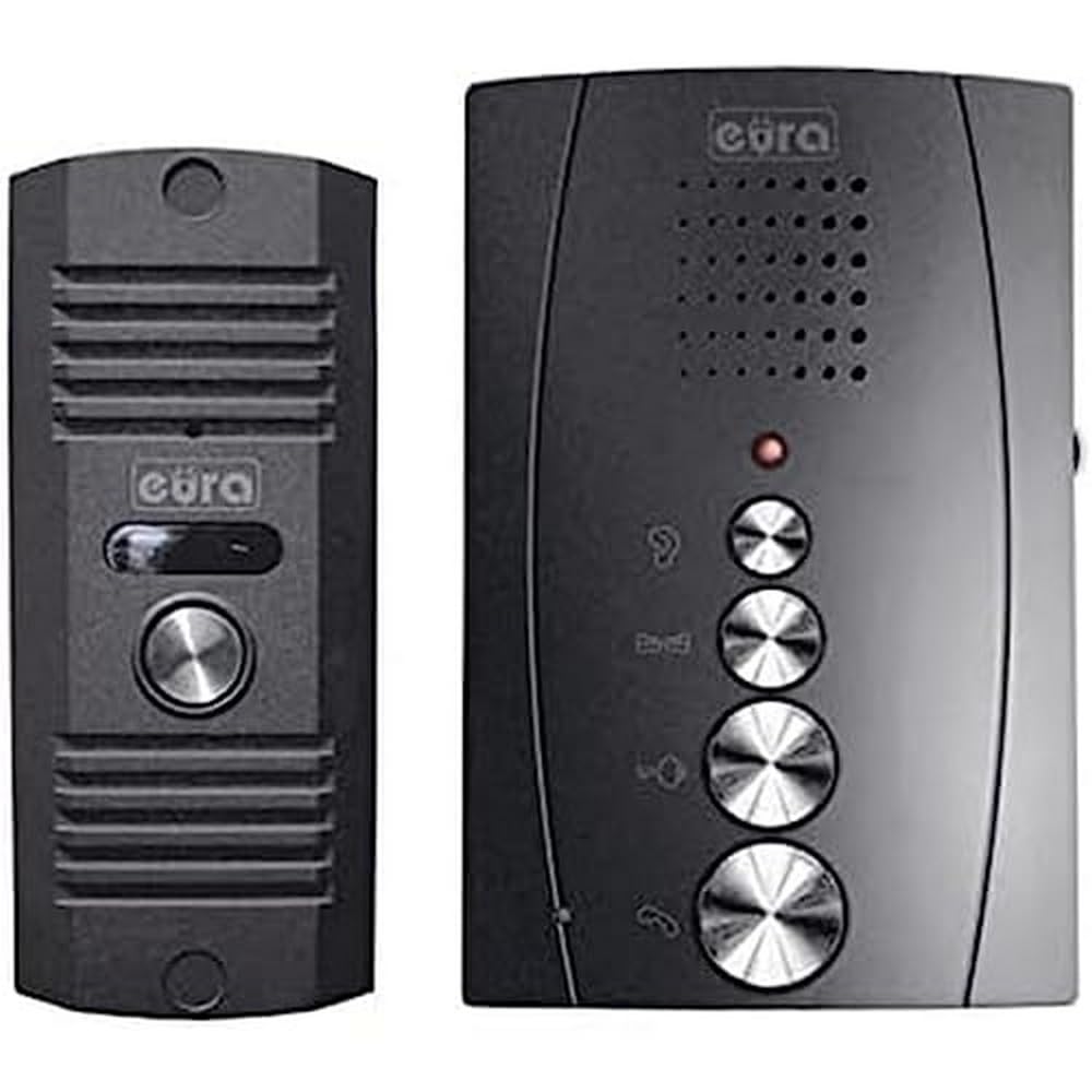 EURA Türsprechanlage Gegensprechanlage Eura Adp-12A3 Invito Graphit Freisprechstelle 4 Draht Grapit,
