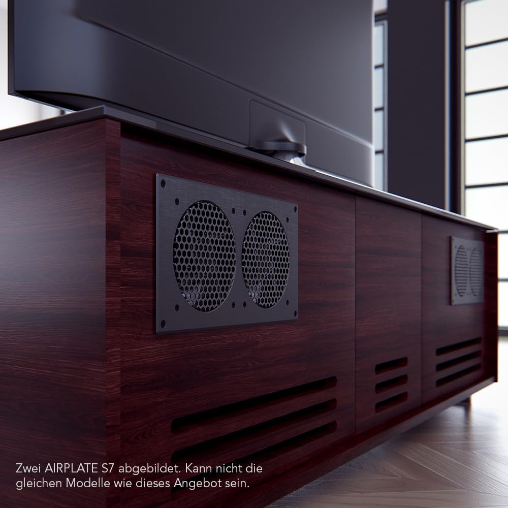 AC Infinity AIRPLATE S7, leises Kühllüftersystem 12" (30 cm) mit Geschwindigkeitssteuerung, für Heim
