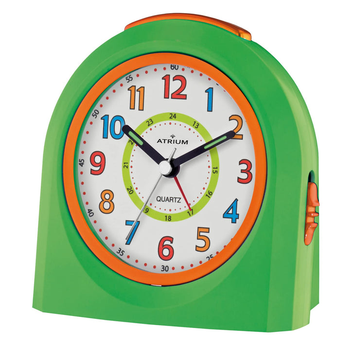 Atrium Kinderwecker Jugendwecker Analog Quarz mit Licht, Snooze &amp; schleichende Sekunde - leise ohne