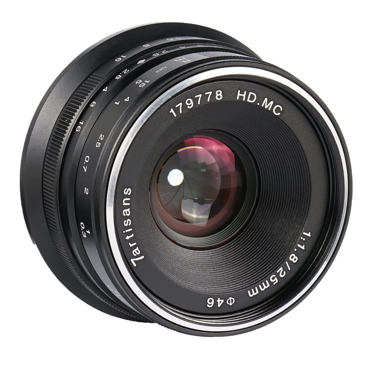 7artisans 25mm F1.8 Manueller Fokus Festbrennweite für Olympus für Panasonic Micro Four Thirds MFT m