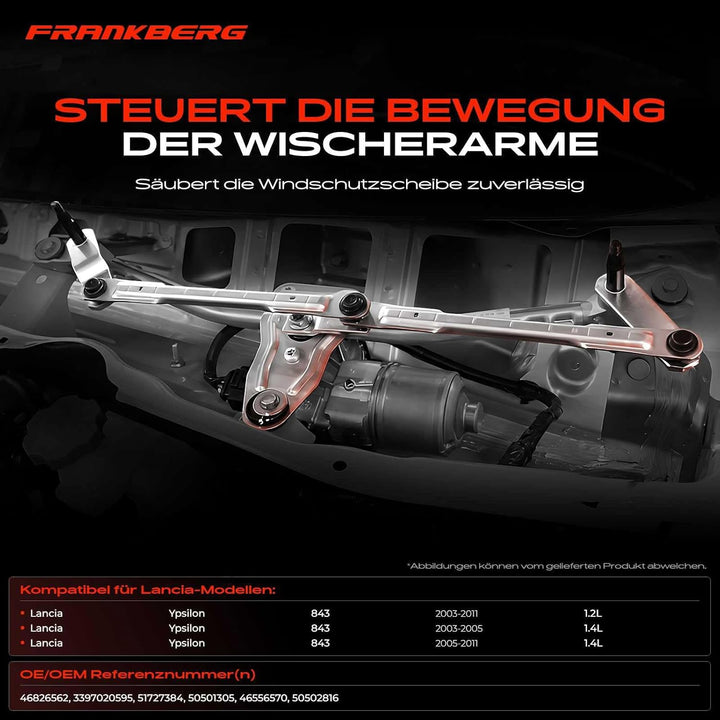 Frankberg 1x Scheibenwischer Wischergestänge Scheibenwischergestänge ohne Motor Vorne Links oder Rec