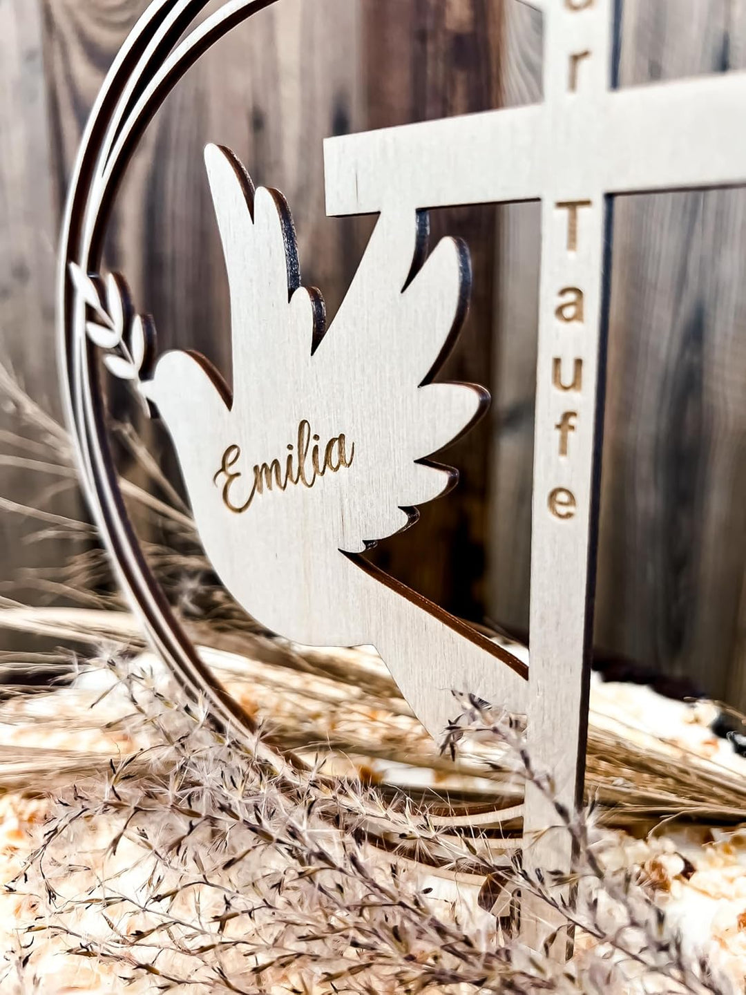 Cake Topper Taufe Gold; Kommunion; Konfirmation; Tortentopper; Glaube; Kuchentopper; Kuchen Topper;