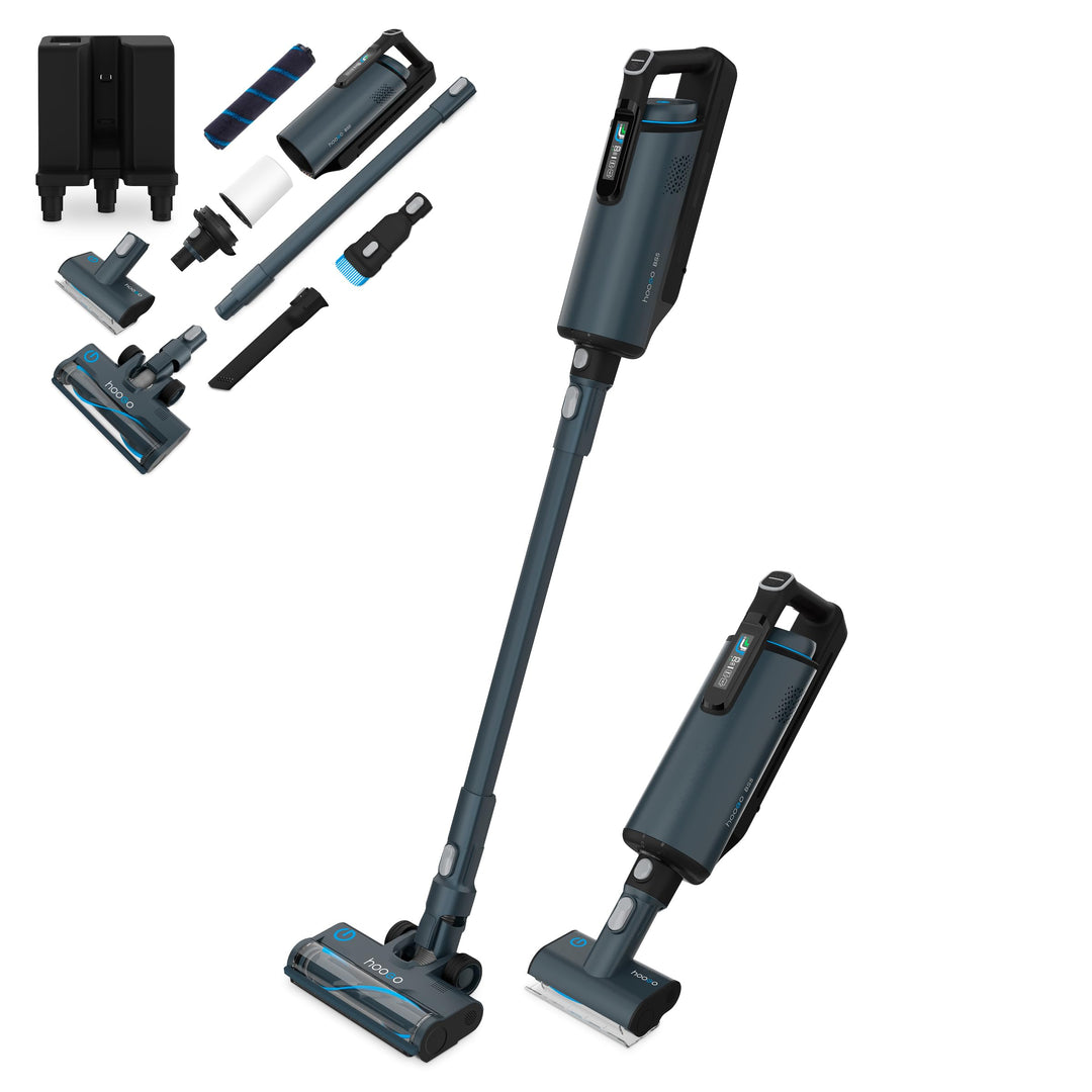 hoogo BS5 Akkustaubsauger mit Beutel | kabellos | 400W | Akkusauger mit HEPA Filter für Allergiker u