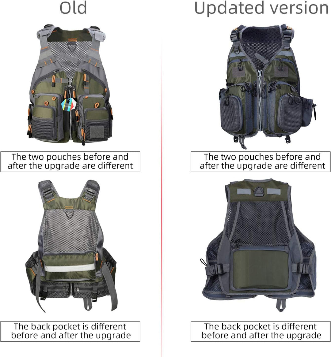 PELLOR Angel Westen, Herren Outdoor Freizeit Atmungsaktiv Weste Freizeitweste mit Vielen Taschen für