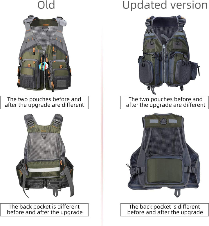 PELLOR Angel Westen, Herren Outdoor Freizeit Atmungsaktiv Weste Freizeitweste mit Vielen Taschen für