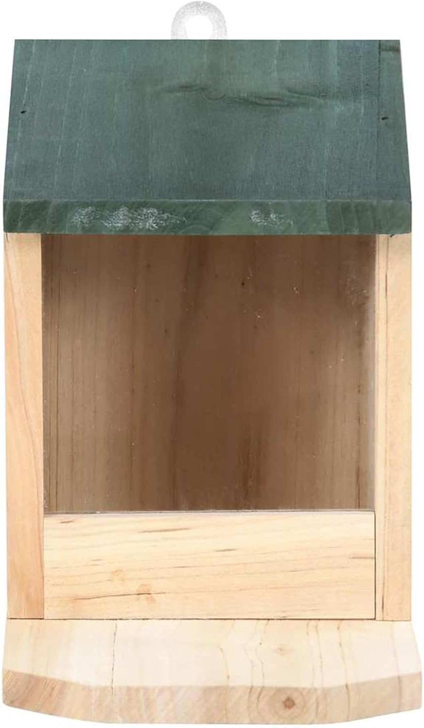 Homgoday Eichhörnchen Futterhaus 4 STK. Tannenholz Eichhörnchen Futterstation mit Klappdach 12x23x17