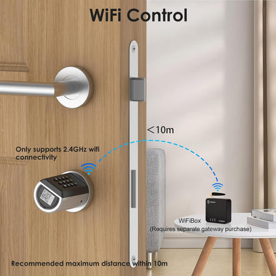 RUILON Smart Elektronisches Türschloss mit Zahlencode,Elektrisch Codeschloss Schliesszylnder, Blueto
