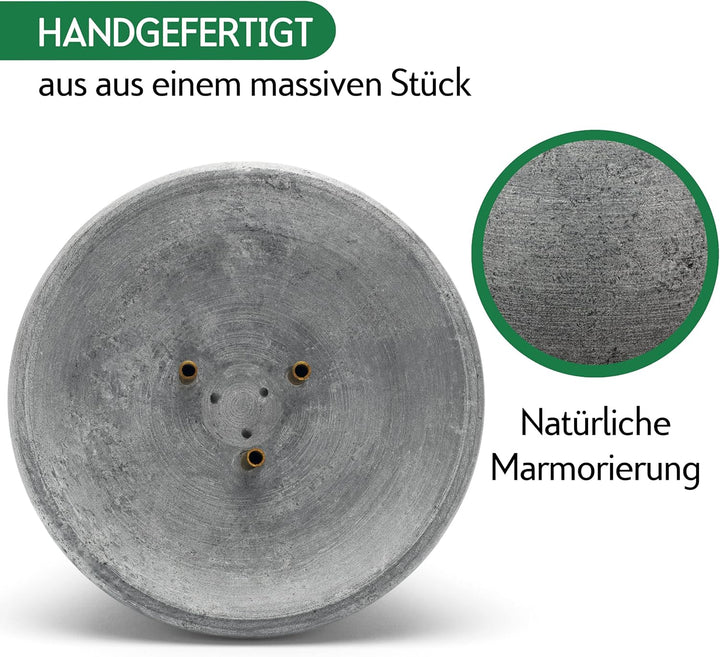 CozyNature® Speckstein Sauna Brunnen | Aufgussstein und Verdampfer | Sauna Zubehör | Springbrunnen,