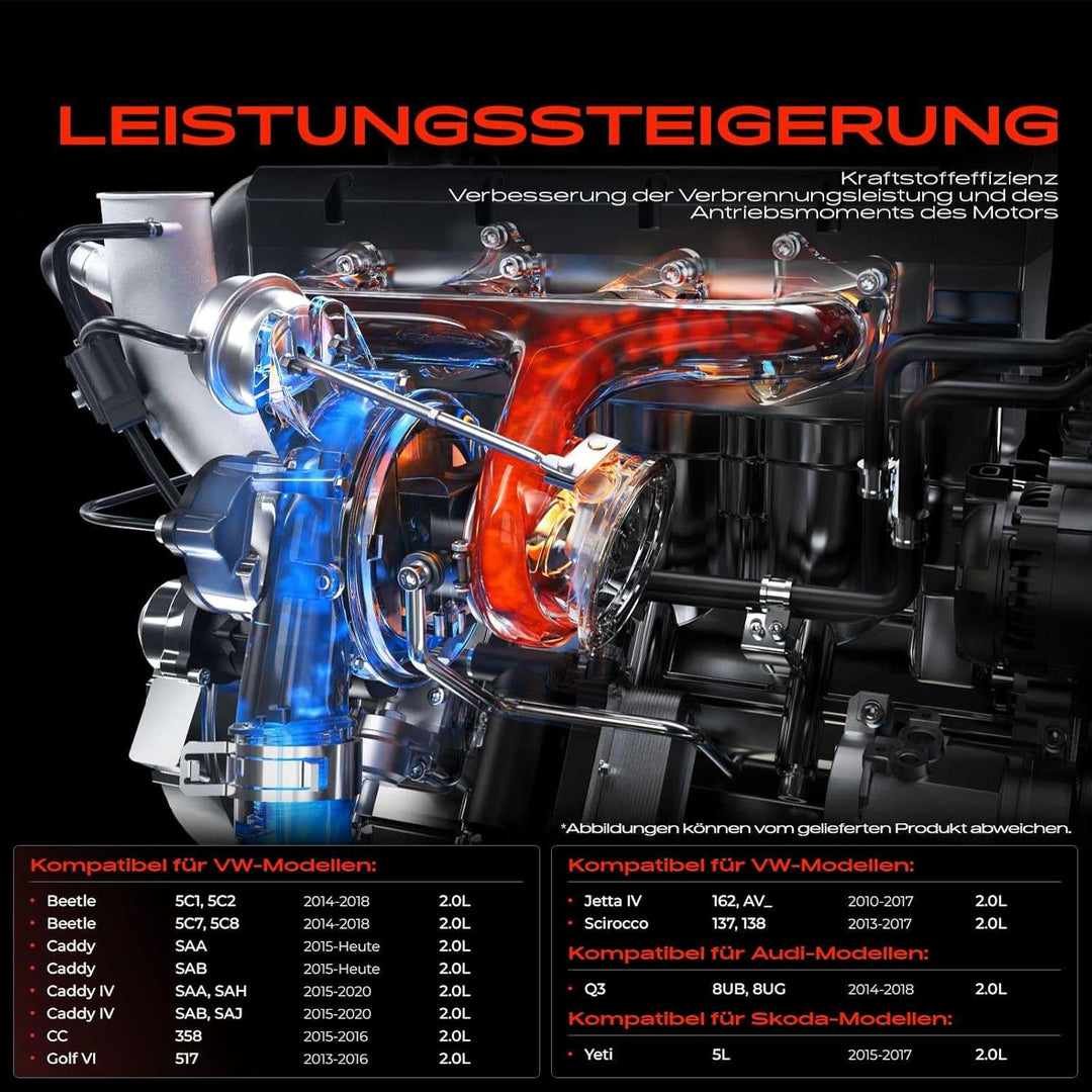 Frankberg Turbolader Abgasturbolader Kompatibel mit Yeti 5L 2.0L Diesel 2015-2017 Q3 8UB 8UG 2.0L Di