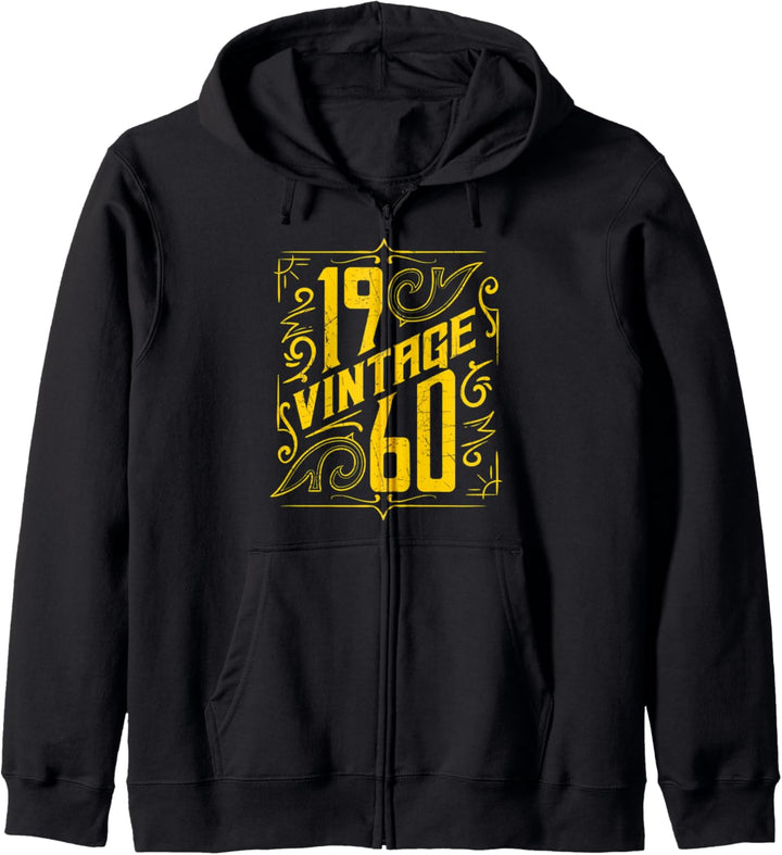 60. Geburtstag Geschenk Vintage 1960 Geschenkidee für Vater Kapuzenjacke