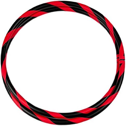 Hula-Hoop-Reifen, faltbar, Ø 90/95/100 cm Schwarz-Rot Ø95cm, Schwarz-Rot Ø95cm