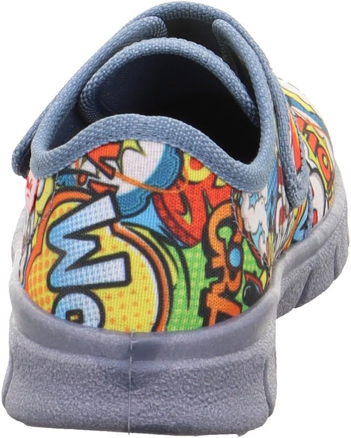 Superfit Bobby Hausschuhe 25 EU Weit Blau Mehrfarbig 8000, 25 EU Weit Blau Mehrfarbig 8000