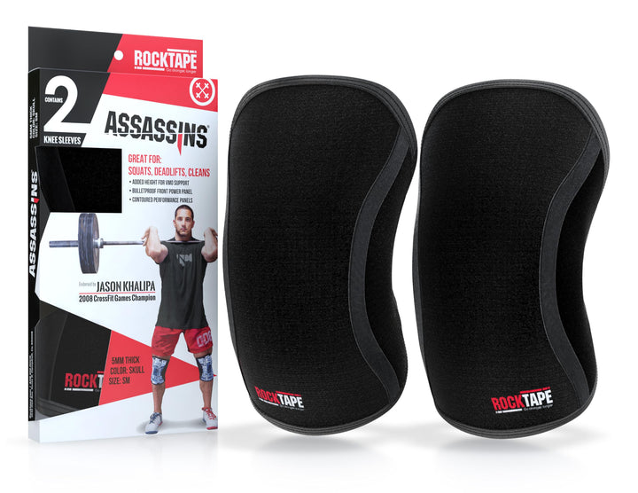 RockTape Unisex Knieschützer, Unisex S Schwarz, S Schwarz