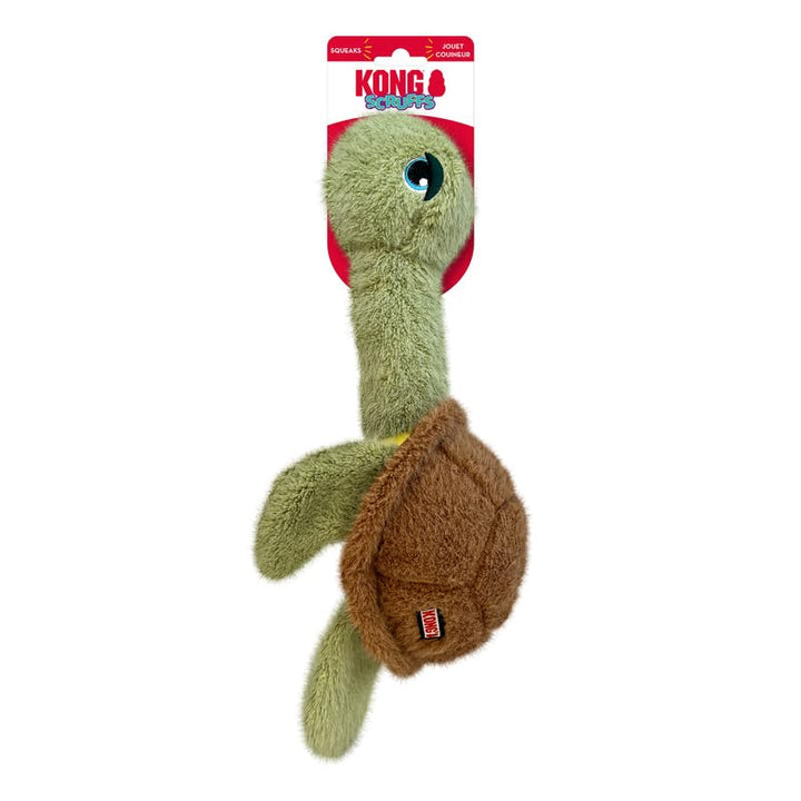 Kong Scruffs Hundespielzeug aus Plüsch, Schildkröte, Schildkröte