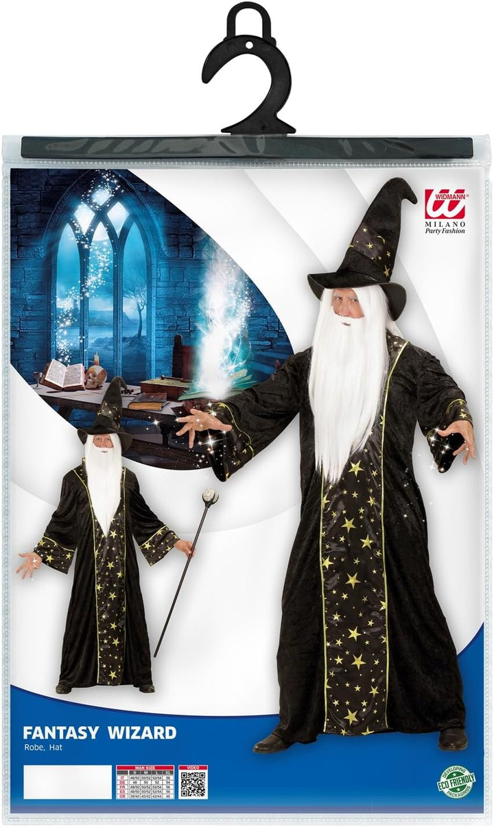 WIDMANN 15221 COSTUME MAGO FANTASY NERO S #152B, S